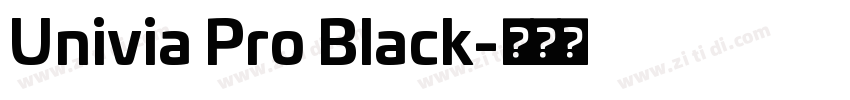 Univia Pro Black字体转换